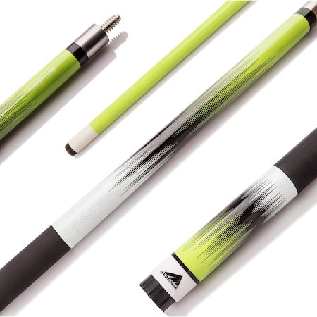 Mizerak 58 in. Deluxe Composite Neon Fade Cue, Green P1881G